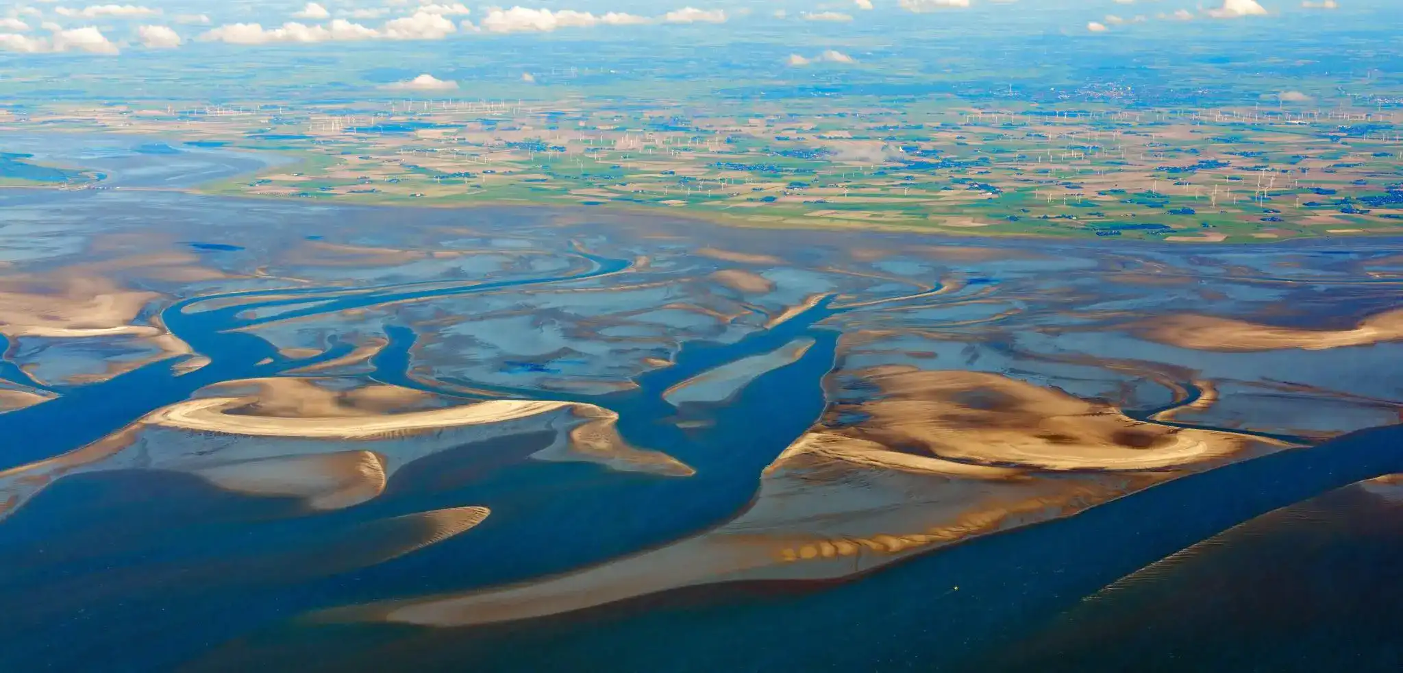 Wattenmeer aus der Luft